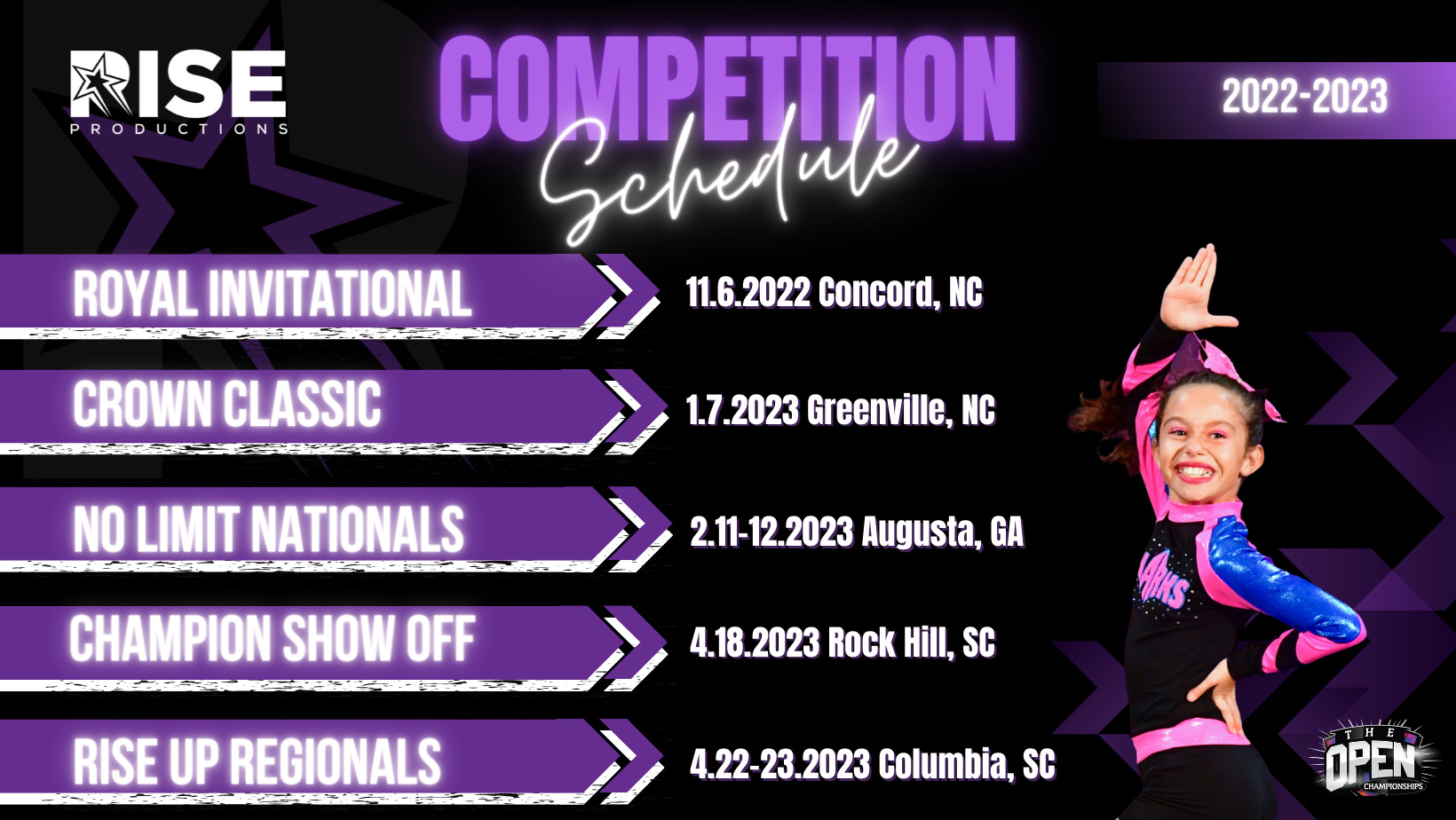 AllStar & Elite Cheerleading & Dance Competitions Rise Productions